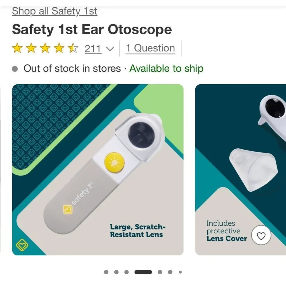 Safety 1st Ear Otoscope brand new in box